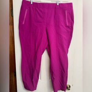 Lane Bryant raspberry ankle pants 22